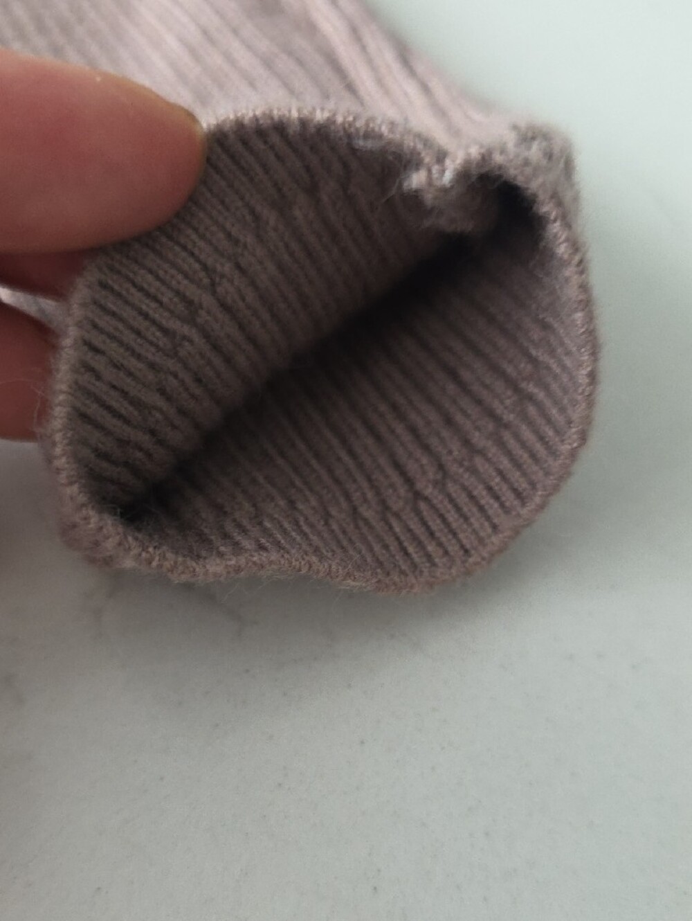 Zara Ribbed Turtleneck Crop Sweater - Mauve Pink - Picture 5 of 13